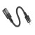 Adapter OTG USB C do Lightning Hoco 3A 0,1 m U107 czarny (6).jpg