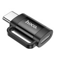 Adapter OTG USB C do Lightning Hoco 3A UA31E czarny (5).jpg