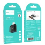 Adapter OTG USB C do USB A 3A UA31C czarny Hoco