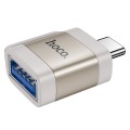 Adapter OTG USB C do USB A Hoco 3A UA31C szary (5).jpg