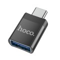 Adapter OTG USB C do USB A Hoco UA17 czarny (8).jpg