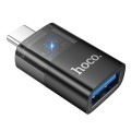 Adapter OTG USB C do USB A Hoco UA36B transparentny czarny (4).jpg