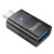Adapter OTG USB C do USB A Hoco UA36B transparentny czarny (4).jpg