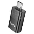 Adapter OTG USB C do USB A Hoco UA36B transparentny czarny (1).jpg