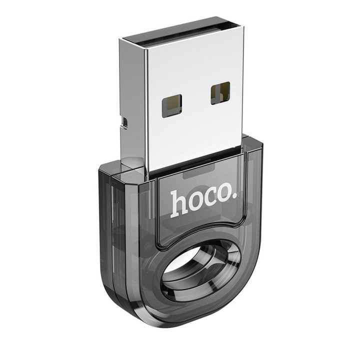 Adapter USB A bluetooth Hoco UA28 transparentny czarny (9).jpg