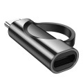 Adapter USB C do Lightning Hoco 3A 60W z wyświetlaczem UA32A czarny (4).jpg