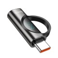 Adapter USB C do Lightning Hoco 3A 60W z wyświetlaczem UA32A czarny (5).jpg