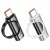 Adapter USB C do Lightning Hoco 3A 60W z wyświetlaczem UA32A srebrny (3).jpg