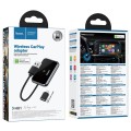 Bezprzewodowy adapter CarPlay Hoco USB A  USB C HU1 czarny (1).jpg