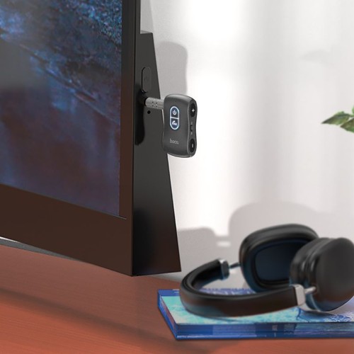 Transmiter samochodowy bluetooth Hoco Jack 3,5 mm E73 PRO czarny (2).jpg