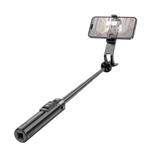 Selfie stick ze statywem z pilotem bezprzewodowym K21 czarny Hoco