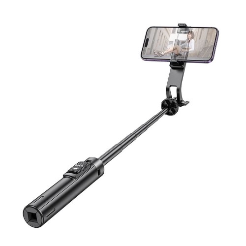 Selfie stick Hoco tripod z pilotem bezprzewodowym K21 czarny (8).jpg