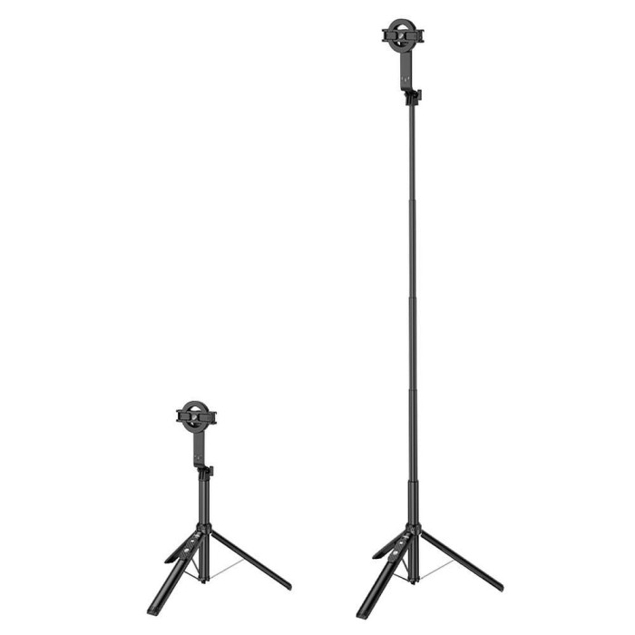 Selfie stick Hoco tripod z pilotem bezprzewodowym magnetyczny K25 czarny (1).jpg