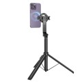 Selfie stick Hoco tripod z pilotem bezprzewodowym magnetyczny K25 czarny (4).jpg