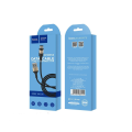 Kabel USB A do USB C Hoco 2A 1 m X26 czarno złoty (1).png
