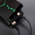 Kabel USB A do USB C Hoco 2A 1 m X26 czarno złoty (1).jpg
