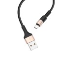 Kabel USB A do USB C Hoco 2A 1 m X26 czarno złoty (2).jpg