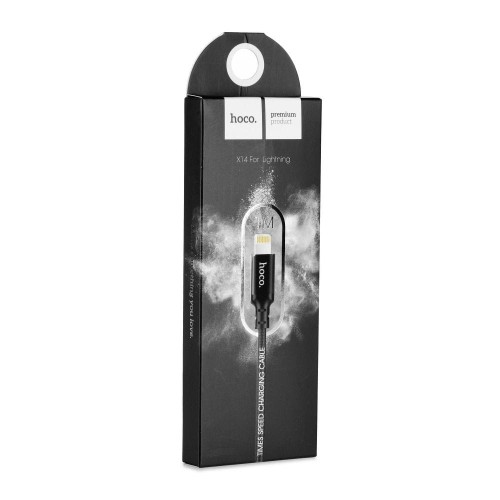 Kabel USB A do Lightning Hoco 1 m X14 czarny.jpg