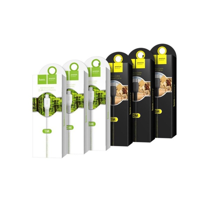 Kabel USB A do USB C Hoco 2,4A 1 m X20 czarny (1).jpg