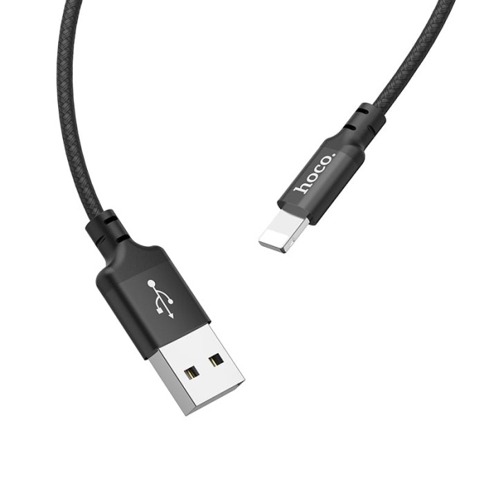 Kabel USB A do Lightning 1 m X14 czarny Hoco (5).jpg