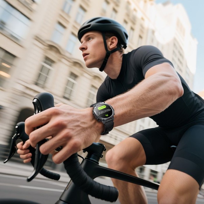 Smartwatch Hoco 1,43 AMOLED GPS z funkcją rozmowy Y37 czarny (13).jpg