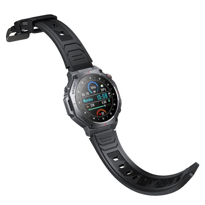 Smartwatch Hoco 1,43 AMOLED GPS z funkcją rozmowy Y37 czarny (7).jpg