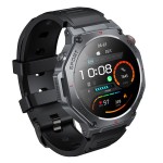 Smartwatch  Y37 1,43" AMOLED rozmowy GPS czarna tarcza Hoco