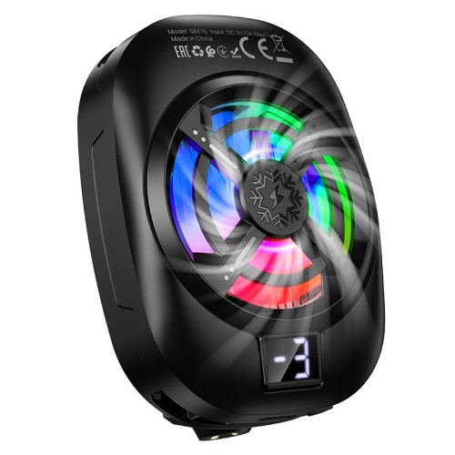 Wentylator przenośny do telefonu GM76 czarny Hoco (9).jpg