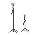 Selfie stick tripod z pilotem bezprzewodowym obrotowy 360 stopni z automatycznym śledzeniem twarzy K32 czarny Hoco (7).jpg