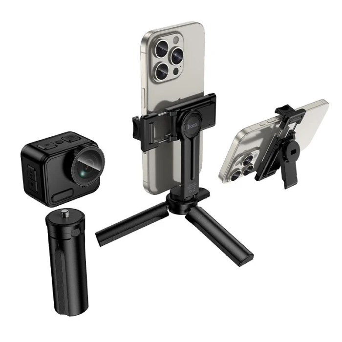 Uchwyt selfie stick tripod Hoco K100 czarny (7).jpg