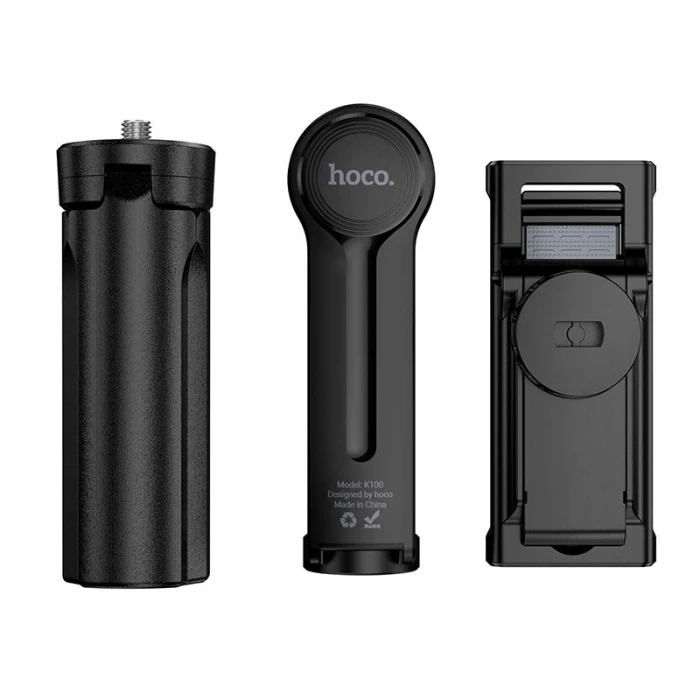 Uchwyt selfie stick tripod Hoco K100 czarny (8).jpg