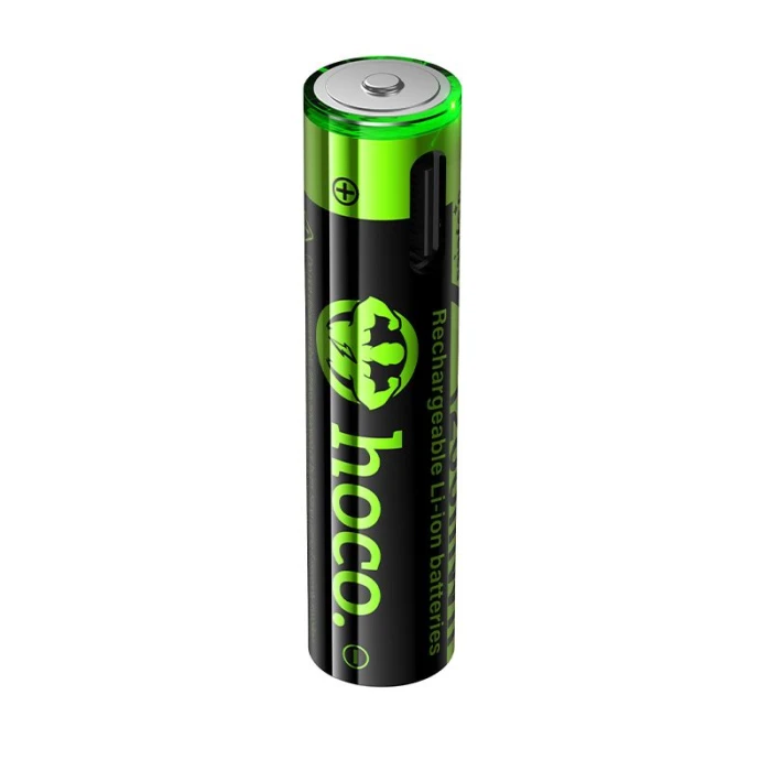 Bateria akumulatorowa AAA R3 320 mAh z gniazdem USB C + kabel USB A do 2 x USB C 2 szt Hoco JA4 czarna (9).jpg