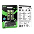 Bateria akumulatorowa AA R6 860 mAh z gniazdem USB C + kabel USB A do 2 x USB C 2 szt Hoco JA3 czarna (1).jpg