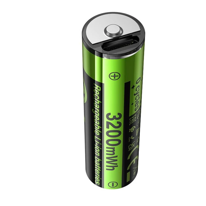Bateria akumulatorowa AA R6 860 mAh z gniazdem USB C + kabel USB A do 2 x USB C 2 szt Hoco JA3 czarna (6).jpg