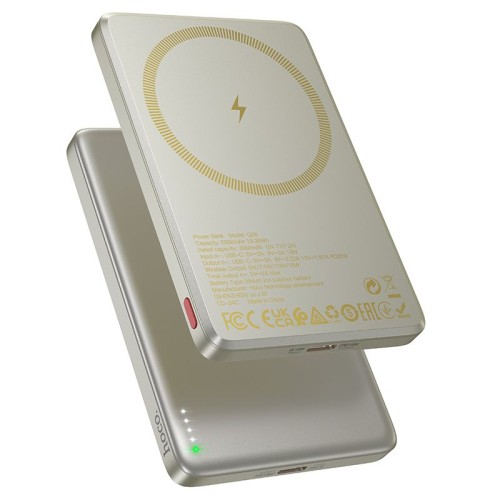 Powerbank zgodny z MagSafe Hoco 5000 mAh QC PD 2A 20W Q26 pomarańczowy (5).jpg
