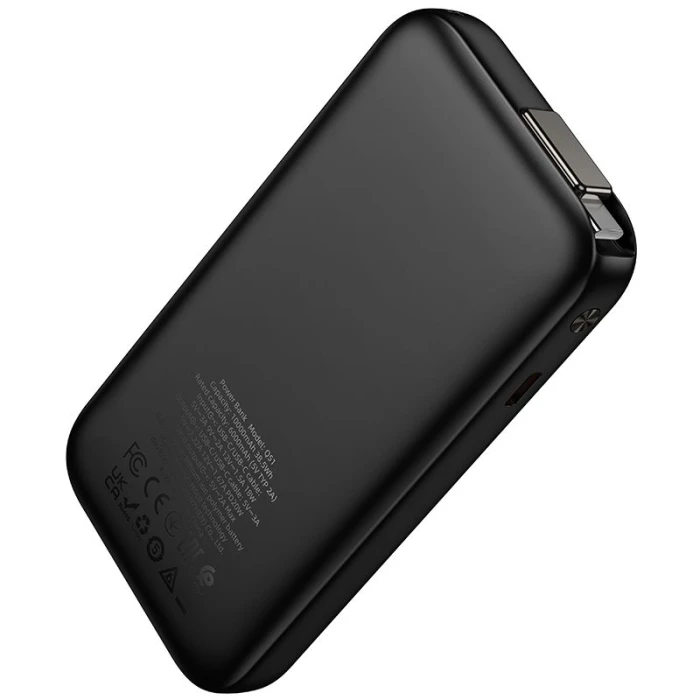 Powerbank Hoco 10000 mAh QC PD 20W ze zwijanym kablem USB C Q51 czarny (5).jpg