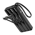 Powerbank Hoco 10000 mAh 2A z czterema wbudowanymi kablami USB A + USB C+ Lightning + Micro USB J146 czarny (6).jpg