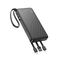 Powerbank Hoco 10000 mAh 2A z czterema wbudowanymi kablami USB A + USB C+ Lightning + Micro USB J146 czarny (8).jpg