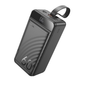 Powerbank 60000 mAh QC PD 3A 22,5W J123C czarny Hoco