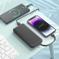Powerbank Hoco 10000 mAh 2A z wbudowanymi kablami USB C + Lightning J118 czarny (3).jpg