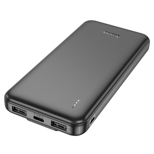 Powerbank Hoco 10000 mAh 2A z wbudowanymi kablami USB C + Lightning J118 czarny (6).jpg