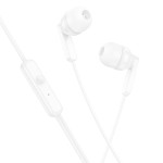 Słuchawki przewodowe Bright Jack 3,5 mm z mikrofonem M121 białe Hoco