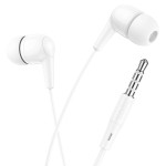Słuchawki przewodowe Enjoy Jack 3,5 mm z mikrofonem M97 białe Hoco