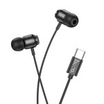 Słuchawki przewodowe USB C z mikrofonem M122 czarne Hoco