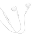 Słuchawki przewodowe USB C z mikrofonem M93 białe Hoco 