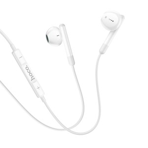 Słuchawki przewodowe USB C z mikrofonem M93 białe Hoco 