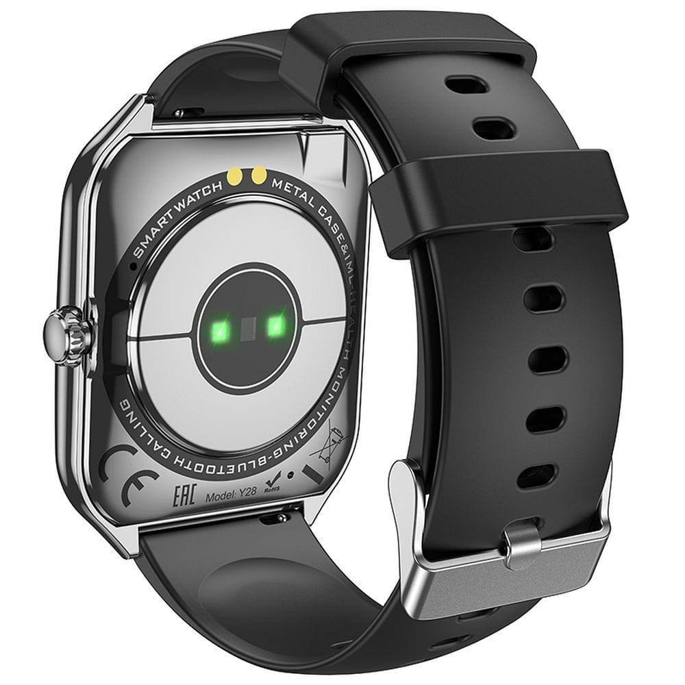 HOCO smartwatch z funkcją rozmowy AMOLED Y28 czarny (5).jpg