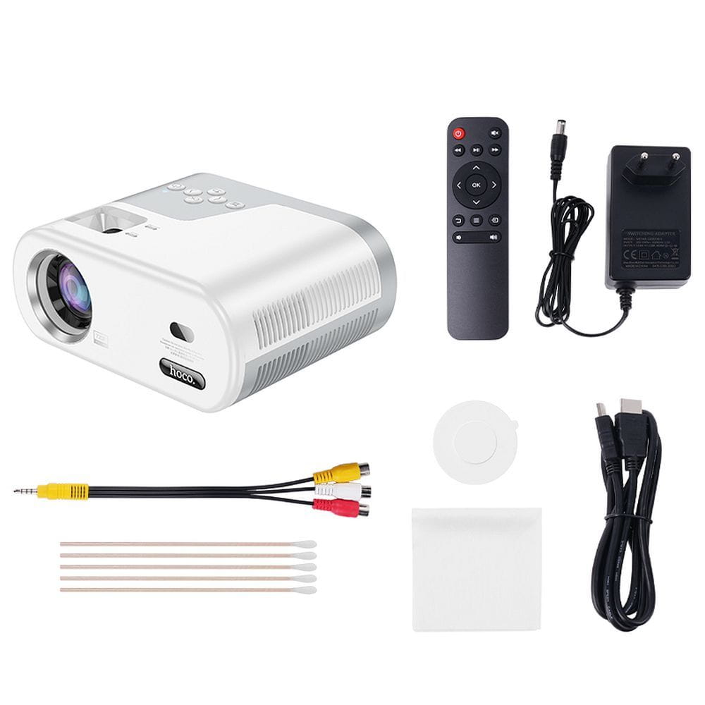 HOCO projektor z systemem Android Wi-Fi Bluetooth 720P DT2 biały (5).jpg