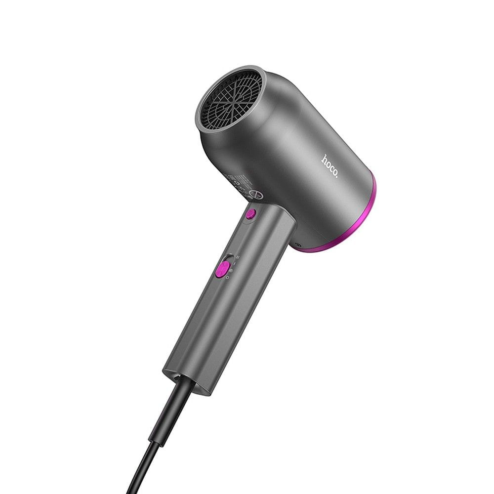 HOCO suszarka do włosów z ciepłym i zimnym powietrzem HP13 czerwony róż (5).jpg