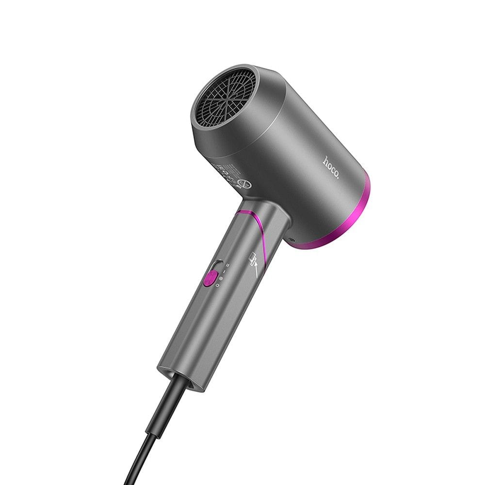 HOCO suszarka do włosów z ciepłym i zimnym powietrzem składana HP13 Plus czerwony róż (5).jpg